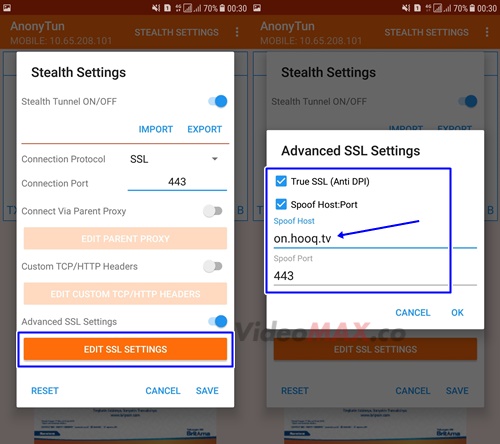 EDIT SSL SETTING