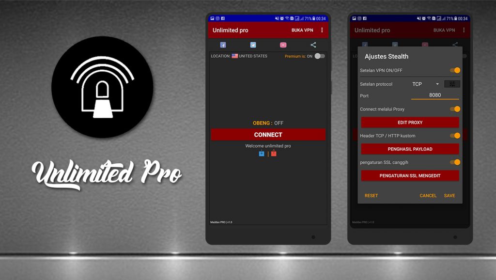 Download Anonytun Pro (Unlimited Pro) APK MOD Terbaru download aplikasi unlimited pro apk