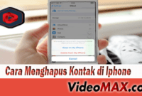 Cara Menghapus Kontak di Iphone