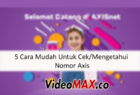 Cara Cek Mengetahui Nomor Axis