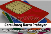 Cara Unreg Kartu Prabayar