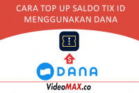 cara top up saldo tix id via dana