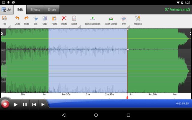 wavepad free audio editor