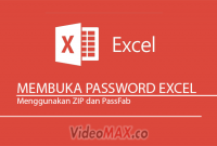 cara membuka password excel