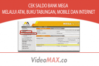 Cara Cek Saldo Bank Mega