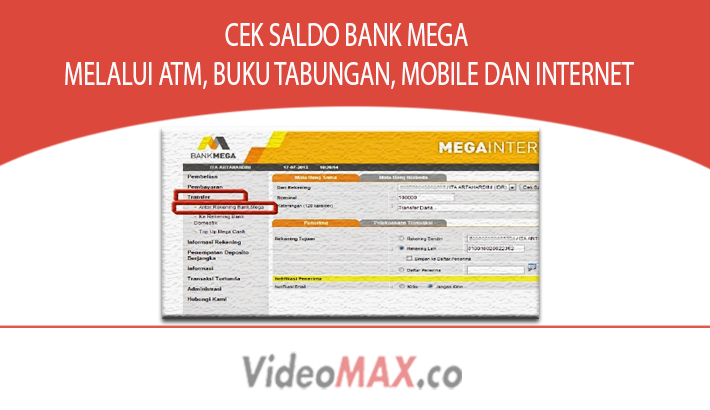 Cara Cek Saldo Bank Mega 