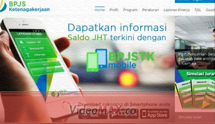 Cek saldo lewat website resmi