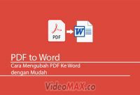 Cara Mengubah PDF Ke Word